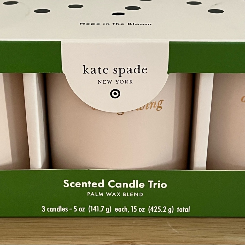 NWT Kate Spade New York Target Exclusive 3 Count Ceramic Jar Candle Set - Picture 6 of 15